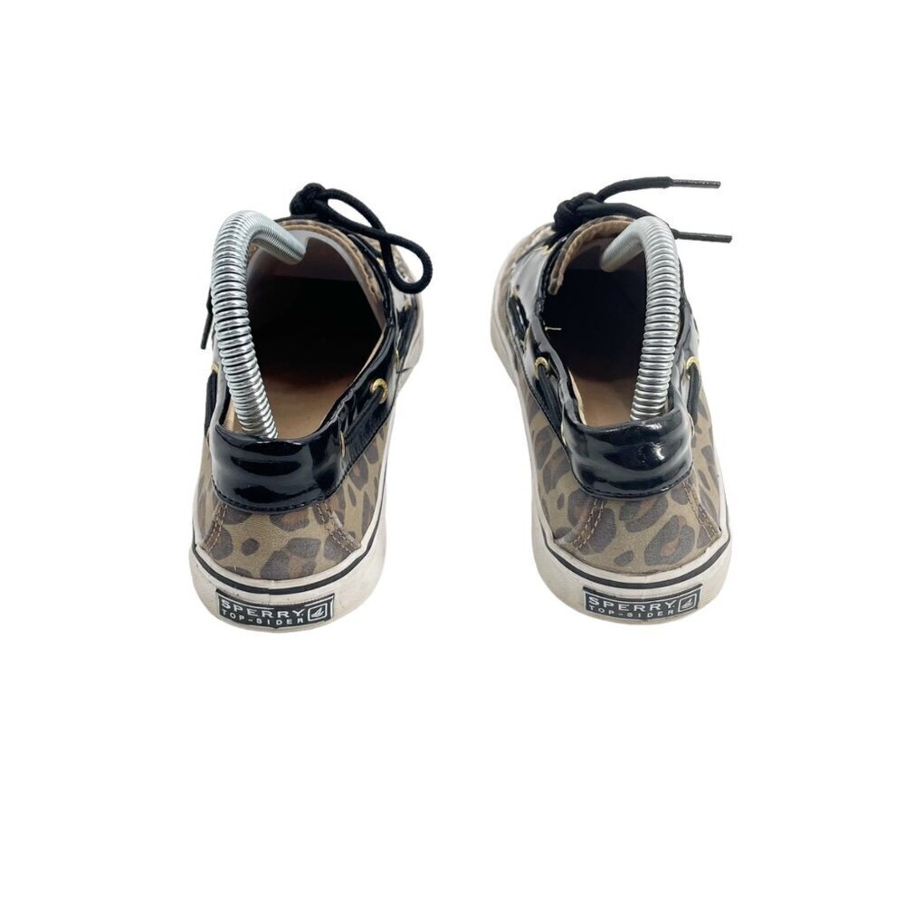 Sperry Biscayne Leopard Print Boat Shoes Womens Size 9M Classic Casual Preppy - Picture 2 of 6